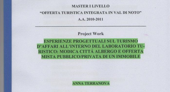 Project work - Modica Città Albergo